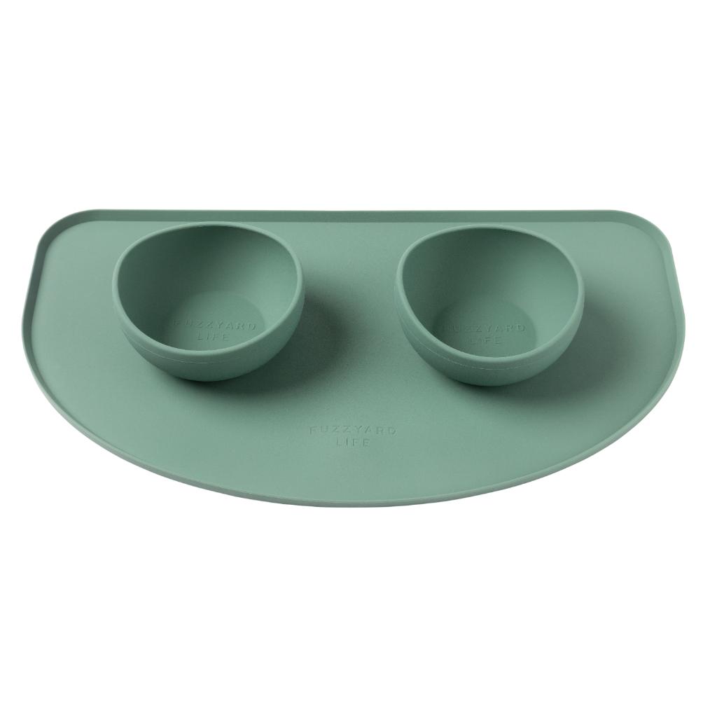FuzzYard – Life Myrtle Green – Alfombrilla de Alimentación de Silicona Antideslizante