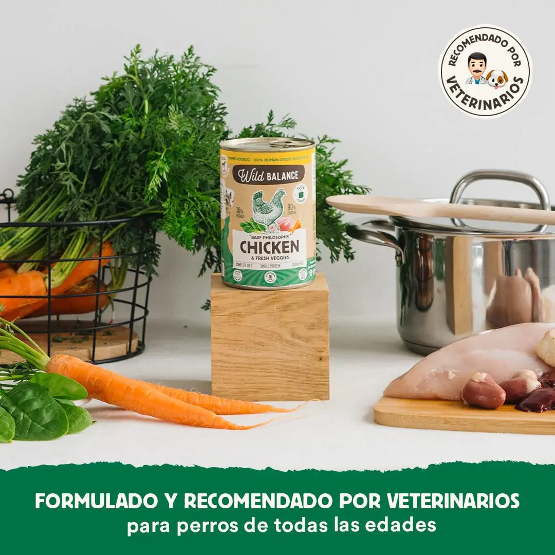 Wild Balance Wet Dog Food - Chicken & Veggie Delight - Adult Dogs