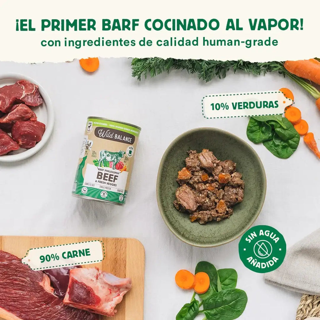 Wild Balance Wet Dog Food - Beef & Veggies - Adult Dogs