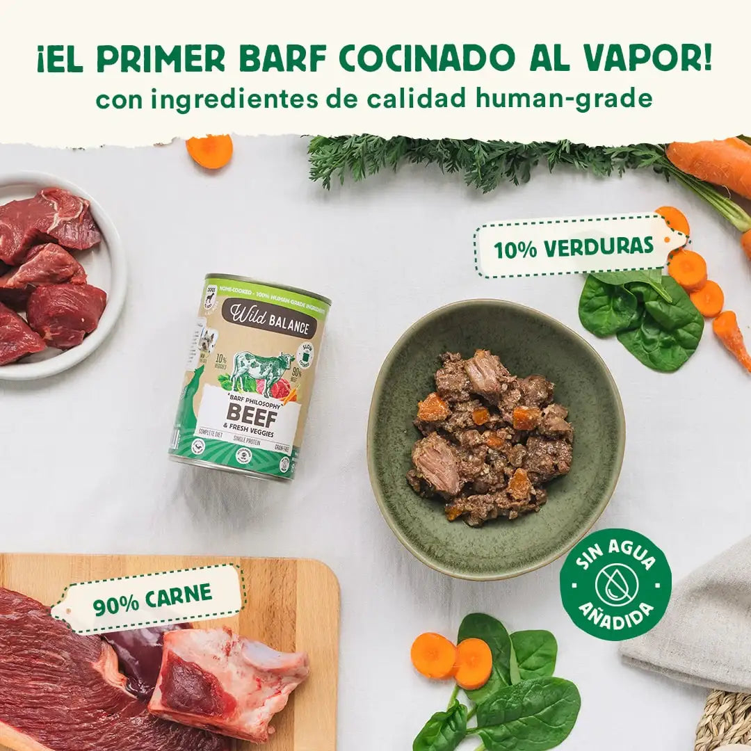 Wild Balance Wet Dog Food - Beef & Veggies - Adult Dogs