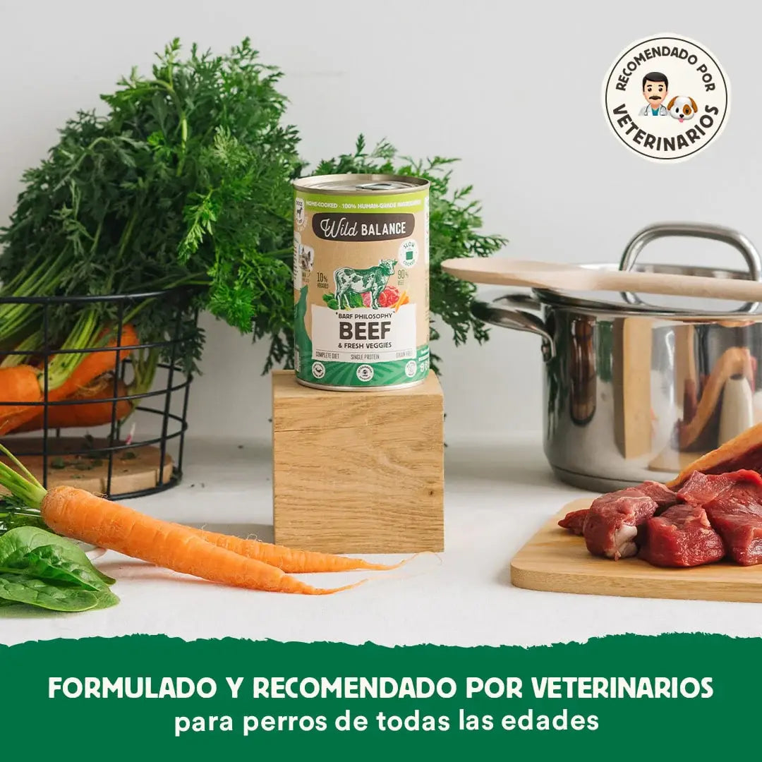 Wild Balance Wet Dog Food - Beef & Veggies - Adult Dogs