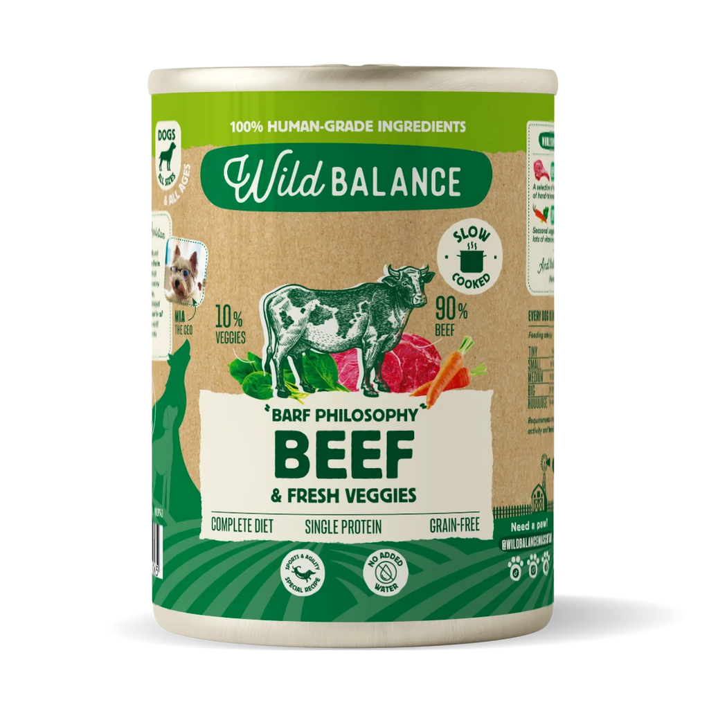 Wild Balance Menú completo de Ternera para perros (Unidad) 400 gramos