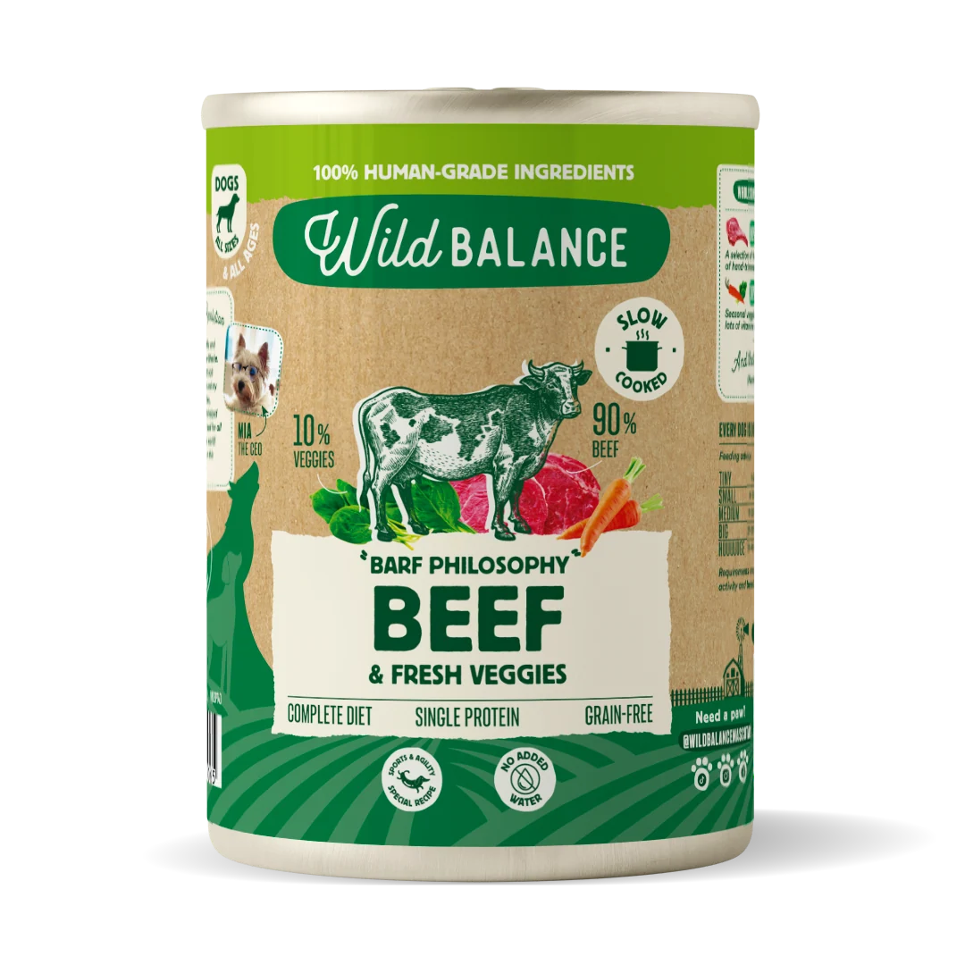 Wild Balance Menú completo de Ternera para perros (Unidad) 400 gramos