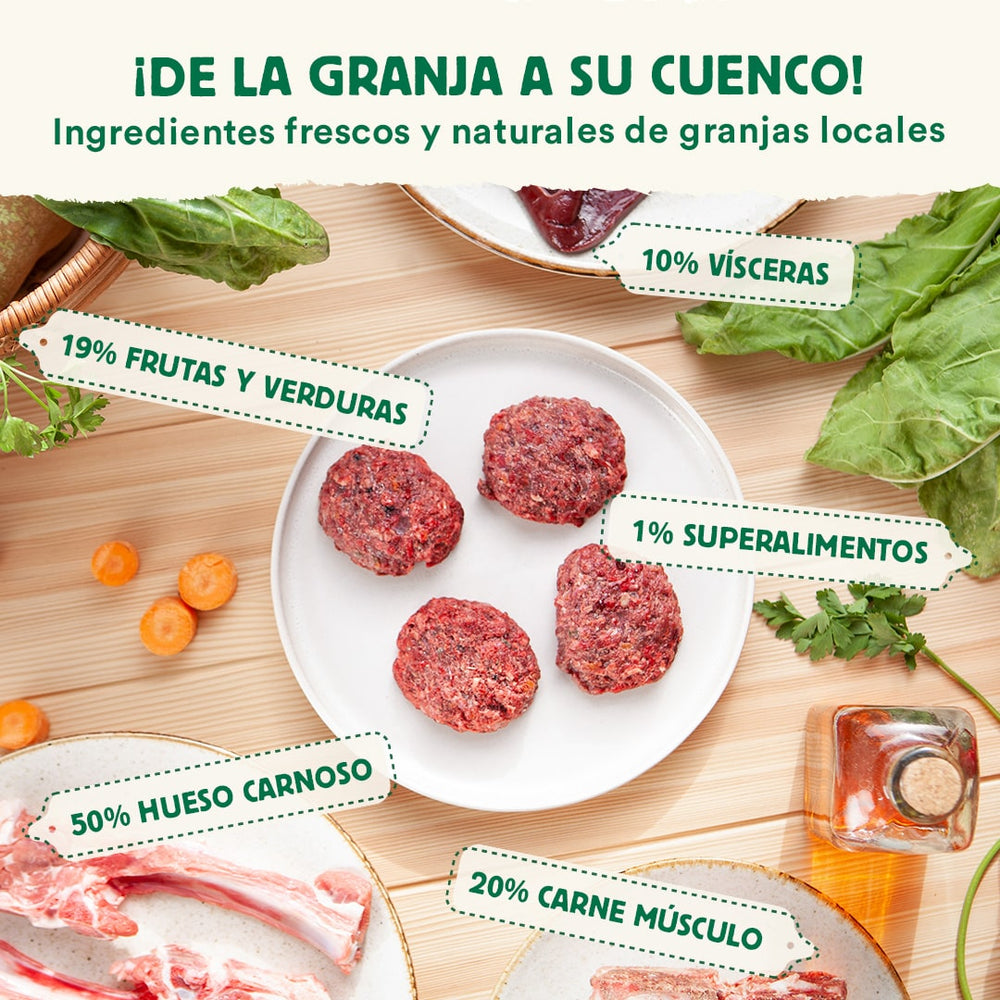 Wild Balance BARF Raw Dog Food - Lamb Single‑Protein (Frozen, All Ages)
