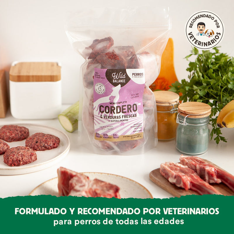 Wild Balance BARF Raw Dog Food - Lamb Single‑Protein (Frozen, All Ages)