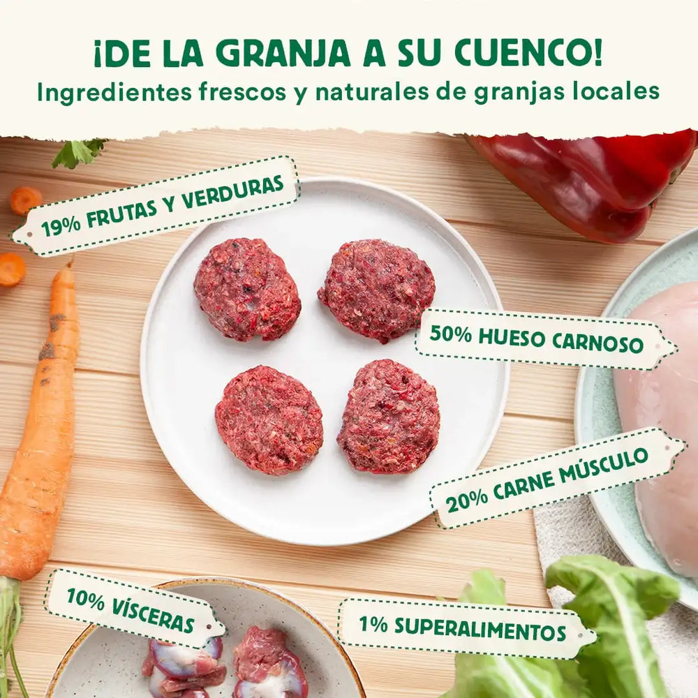Wild Balance BARF Raw Dog Food - Turkey Single‑Protein (Frozen, All Ages)