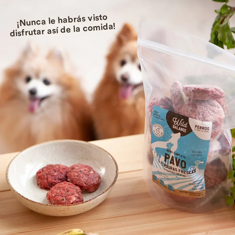 Wild Balance BARF Raw Dog Food - Turkey Single‑Protein (Frozen, All Ages)
