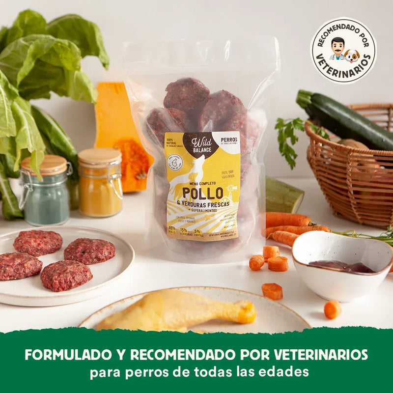 Wild Balance BARF Raw Dog Food - Chicken Single‑Protein (Frozen, All Ages)