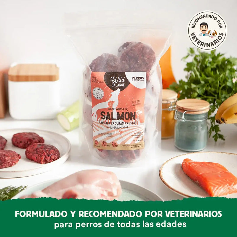 Wild Balance BARF Raw Dog Food - Salmon & Turkey - All Ages (Frozen)