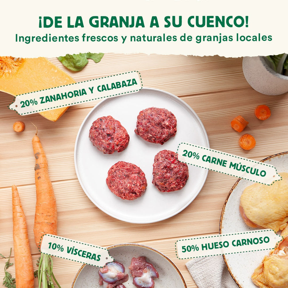 Wild Balance BARF Raw Dog Food - Chicken Single‑Protein Initiation Menu (Frozen, All Ages)