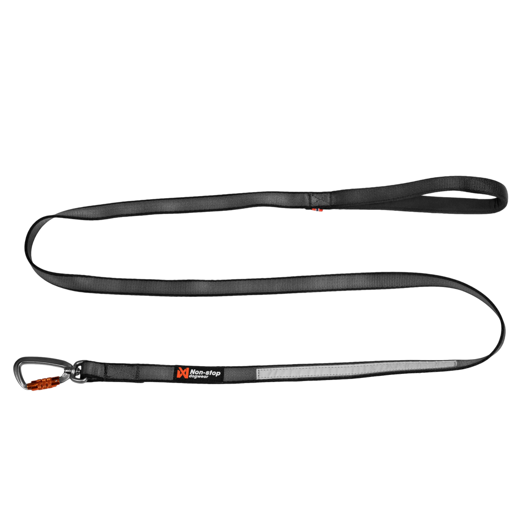 Non-stop dogwear Move Leash - Negro - Segura y funcional