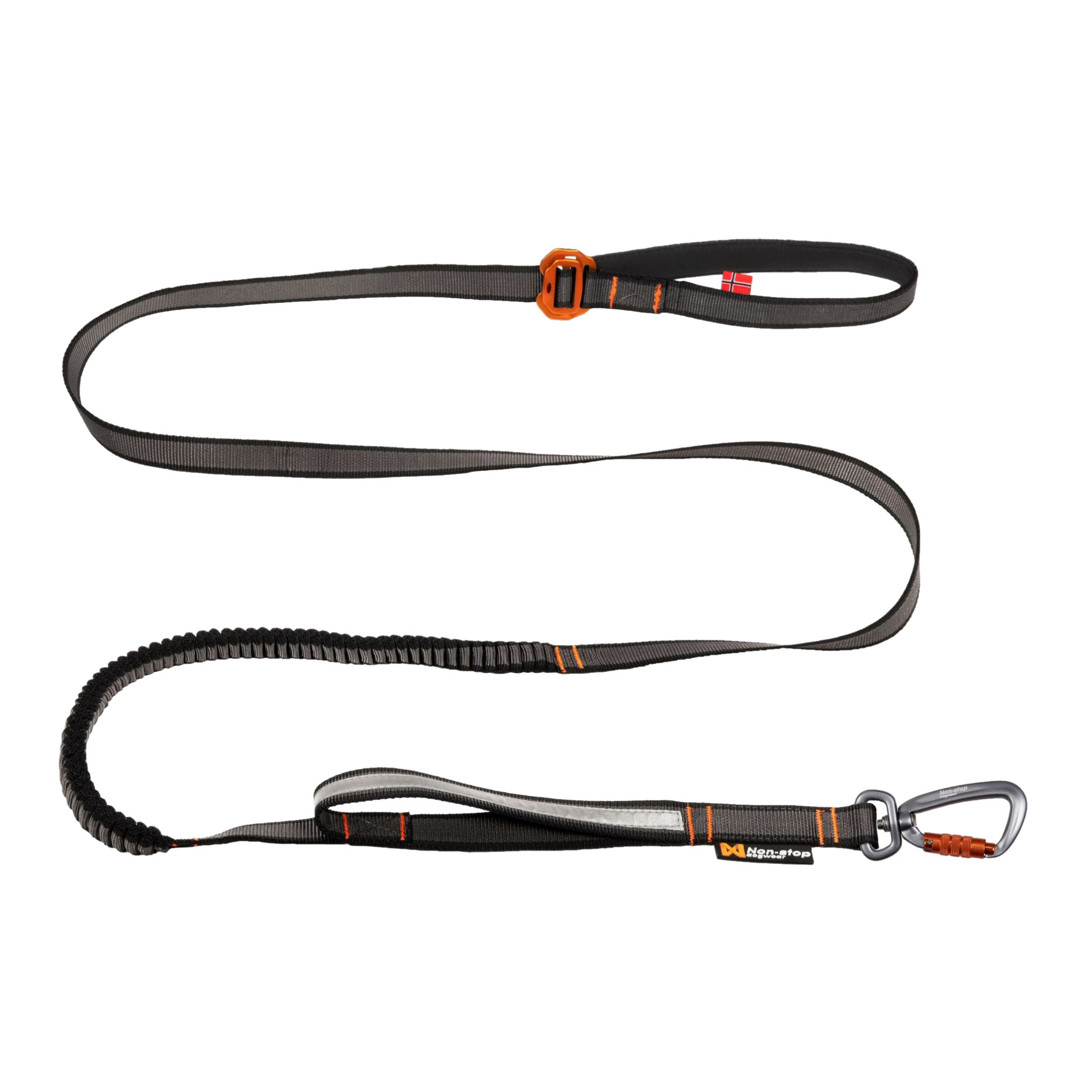 Non-stop dogwear Touring Bungee Adjustable Leash - Negro