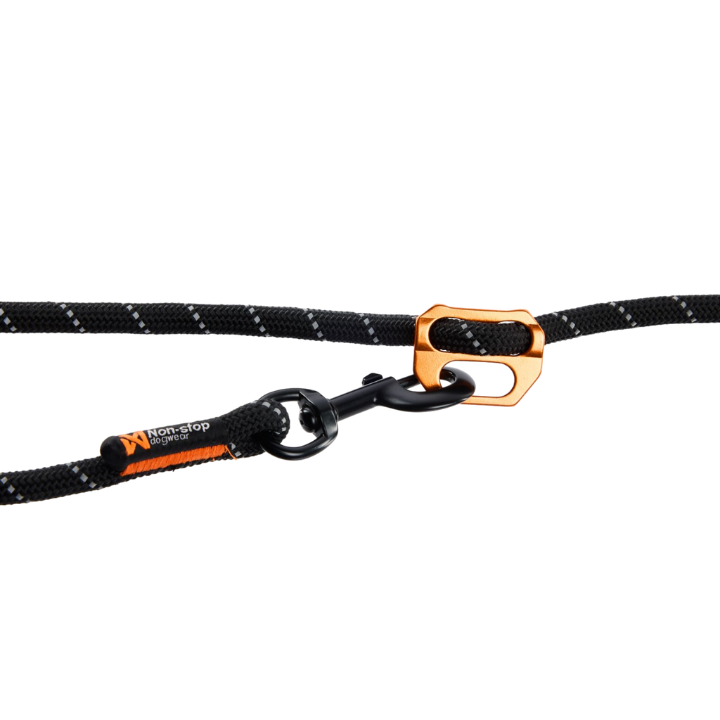 Non-stop dogwear Rock Adjustable Leash - Negro - Resistente y Versátil