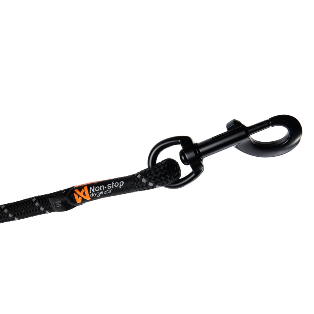 Non-stop dogwear Rock Adjustable Leash - Negro - Resistente y Versátil