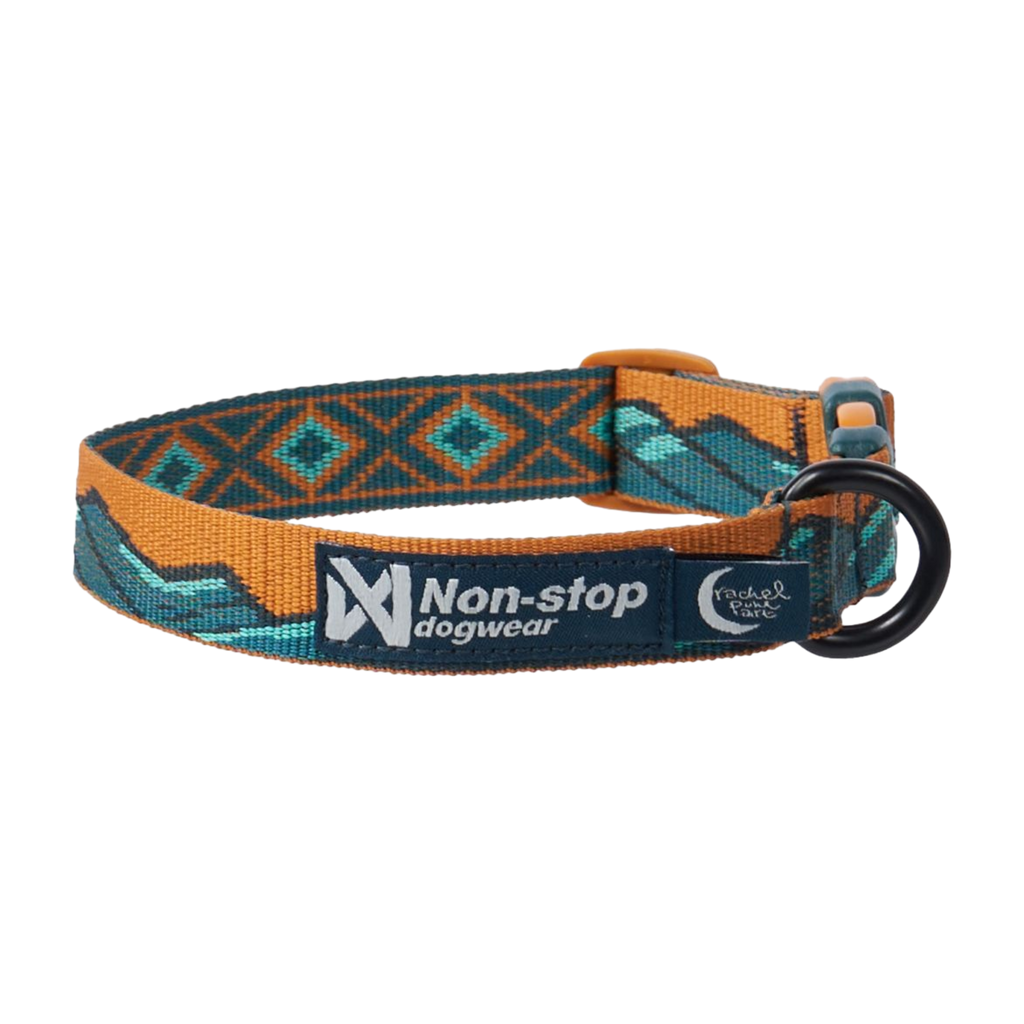 Non-stop dogwear Trail Quest Dog Collar - Teal/Oak
