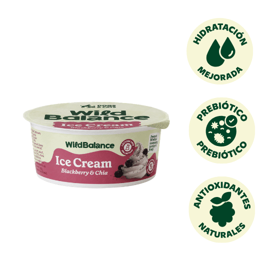 Wild Balance Yogur Congelado – Blackberry & Chia – Sin Lactosa