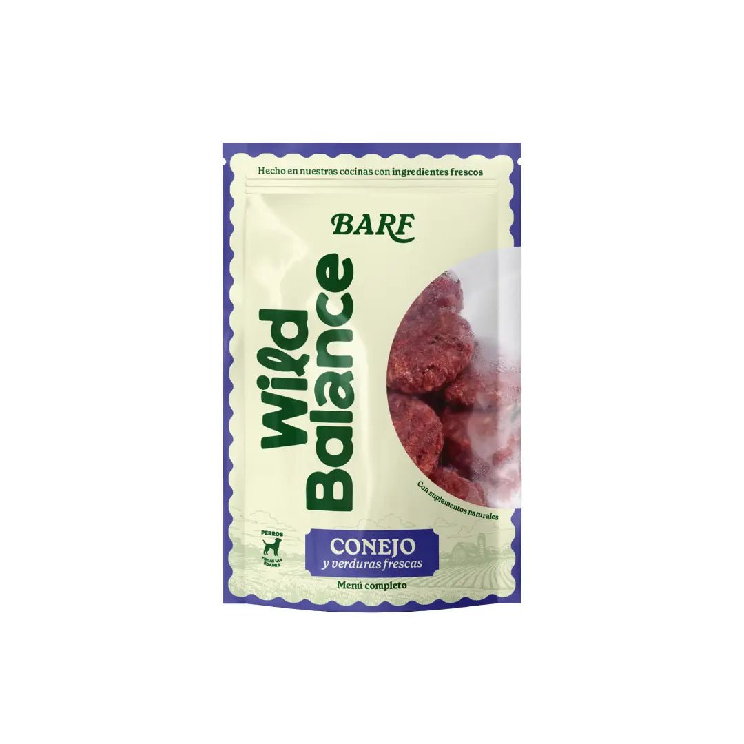 Wild Balance Comida BARF para Perros - Conejo (Monoproteico)