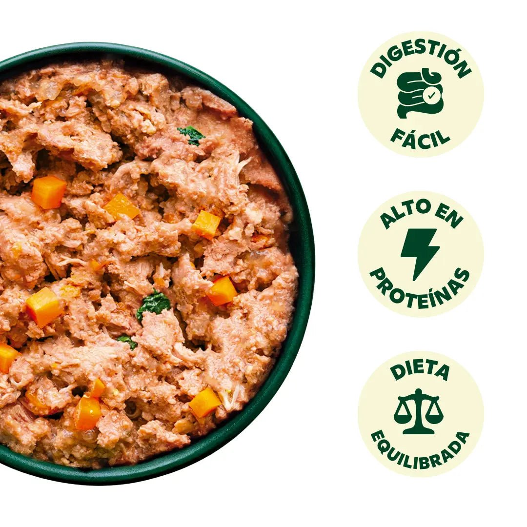 Wild Balance Comida Para Perros Congelada Cocinada Levemente - Pollo & Verduras - Adultos