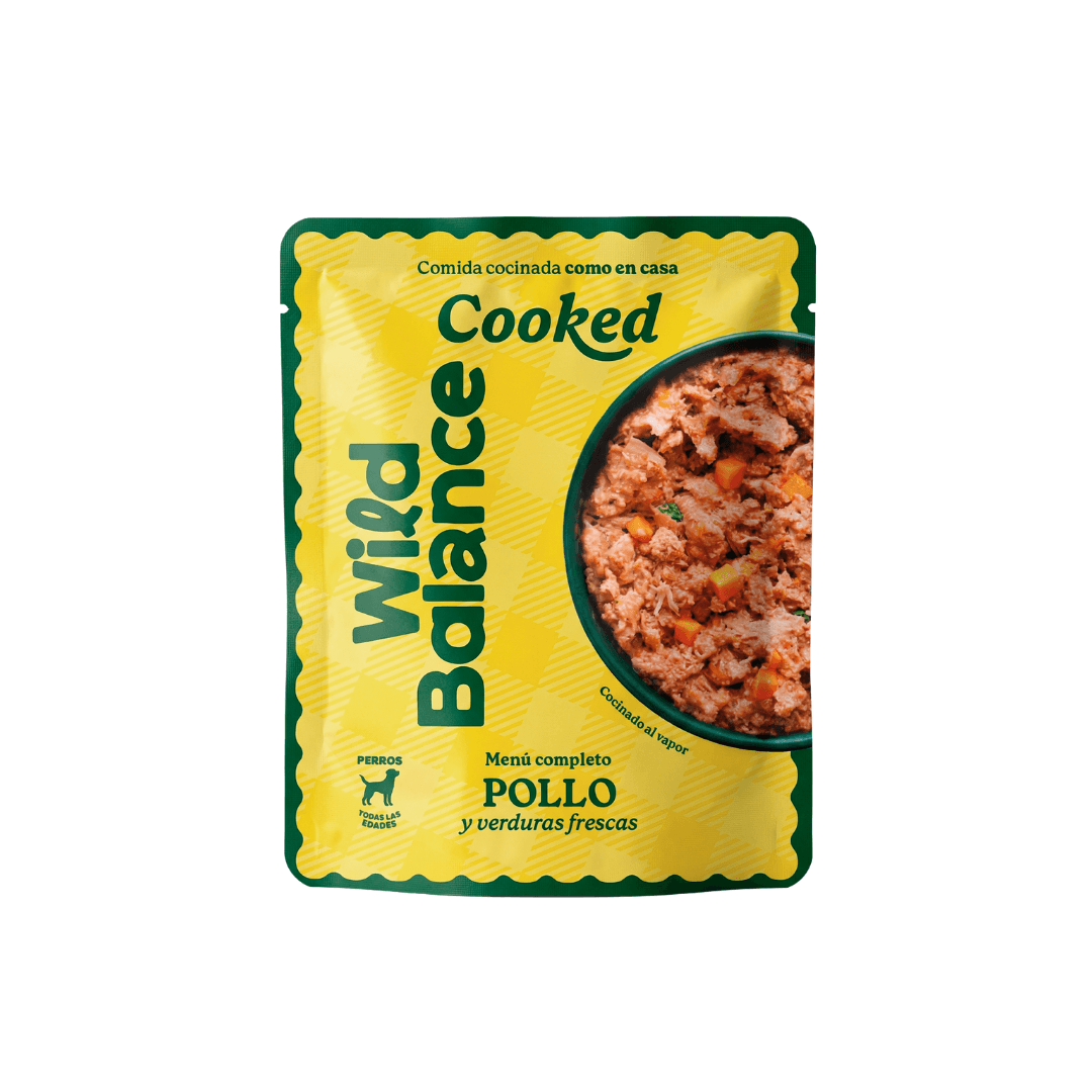 Wild Balance Comida Para Perros Congelada Cocinada Levemente - Pollo & Verduras - Adultos
