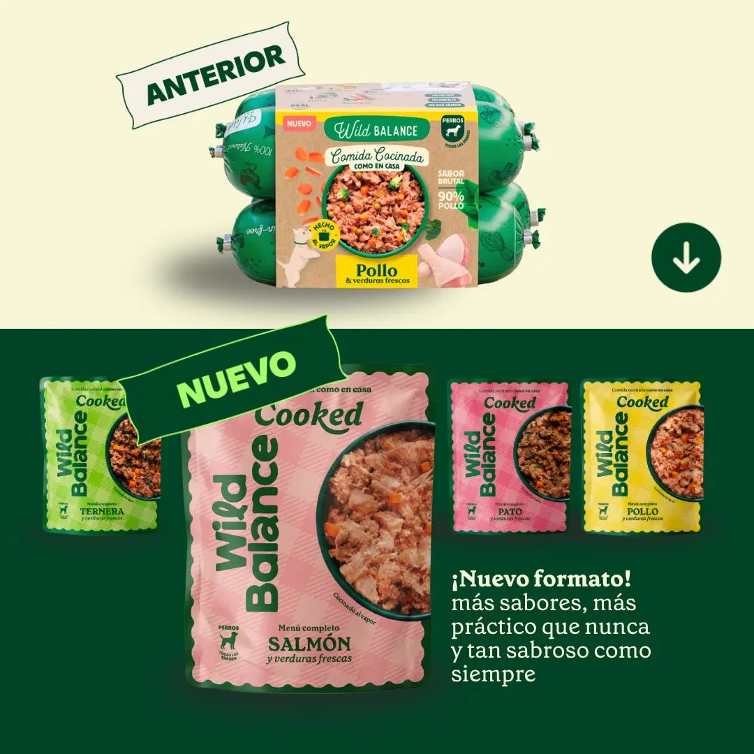 Wild Balance Comida Cocinada Para Perros Congelada - Receta De Salmón