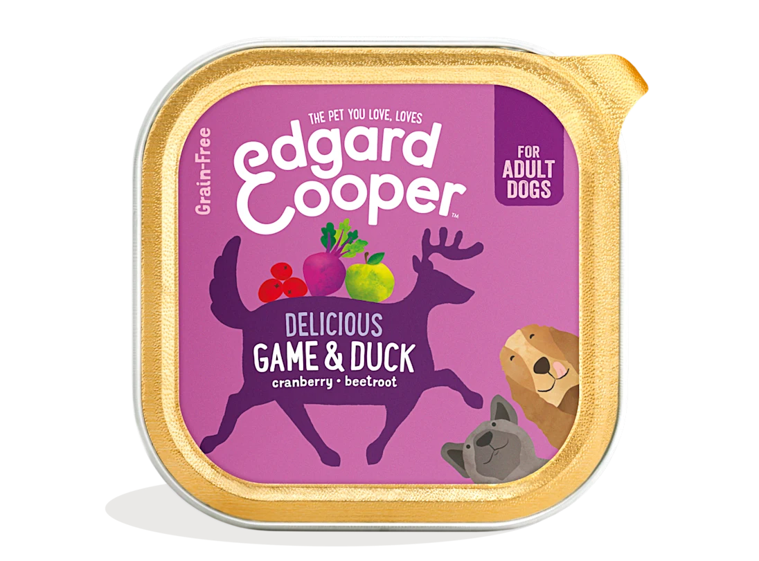 Edgard & Cooper Wet Dog Food - Game & Duck Recipe - Hypoallergenic