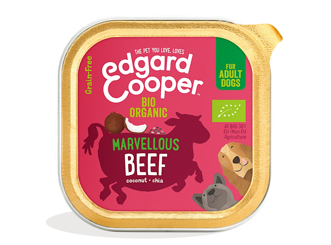 Edgard & Cooper Wet Dog Food - Organic Beef Recipe - Grain‑Free