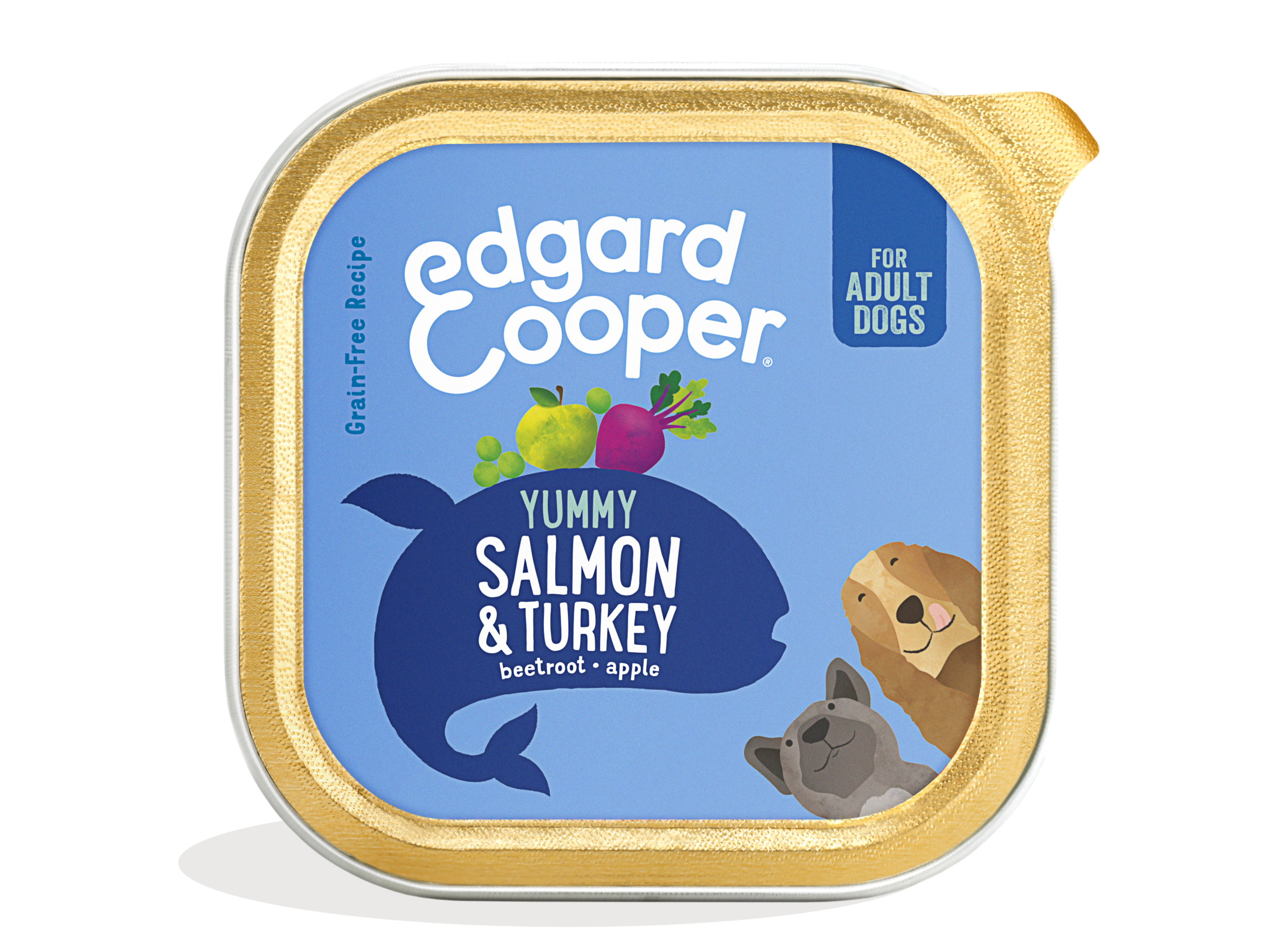 Edgard & Cooper Wet Dog Food - Salmon & Turkey Recipe - Hypoallergenic
