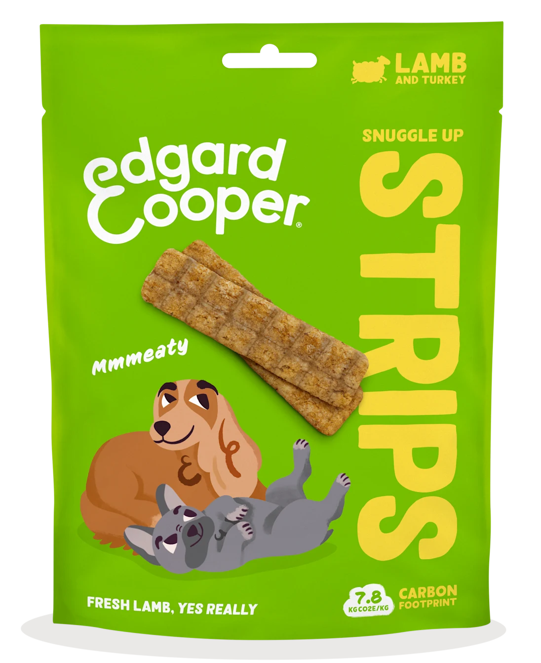 Edgard & Cooper Dog Treats – Lamb & Turkey Strips – Grain‑Free