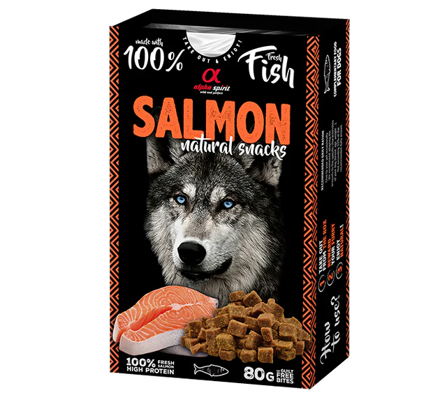 Alpha Spirit – Natural Snack Salmón – Snack blando