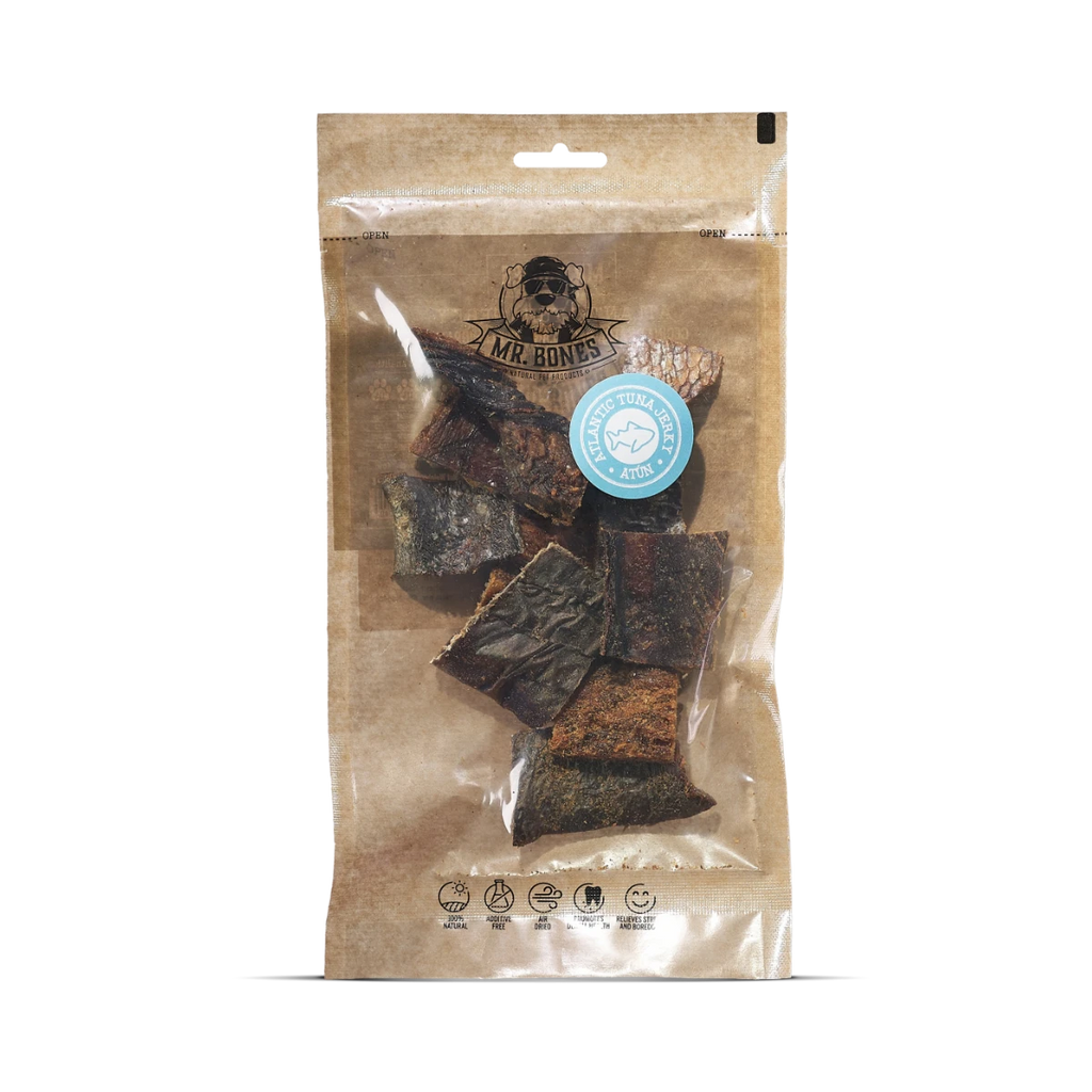 Mr.Bones Natural Dog Chews – Atlantic Tuna Jerky – Dental Health