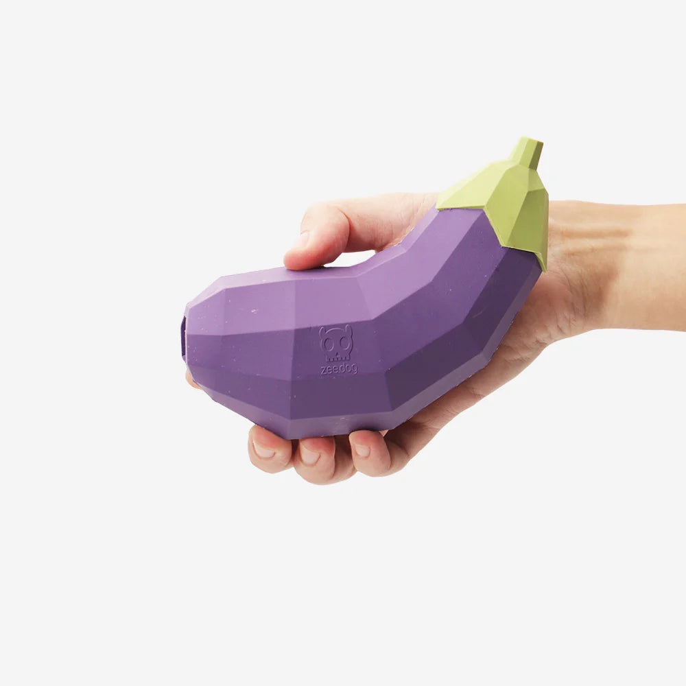 Zee.Dog – Eggplant – Interactive Treat-Dispensing Dog Toy