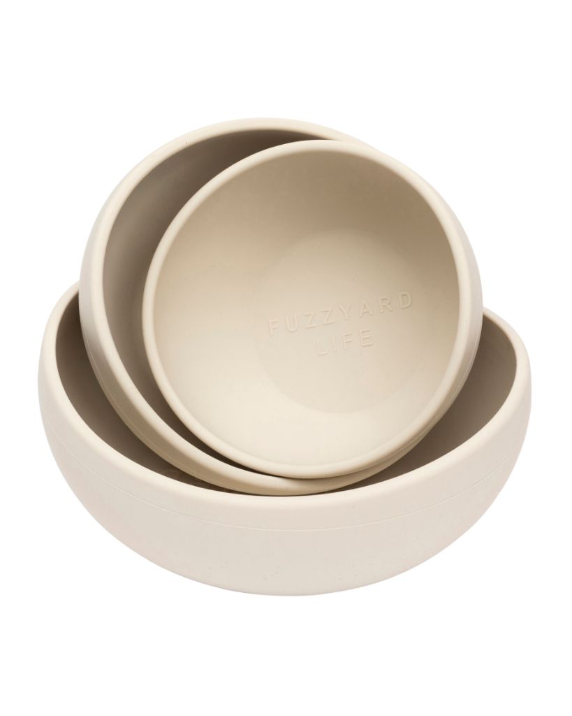 FuzzYard – Life Sandstone – Cuenco de Silicona para Perros