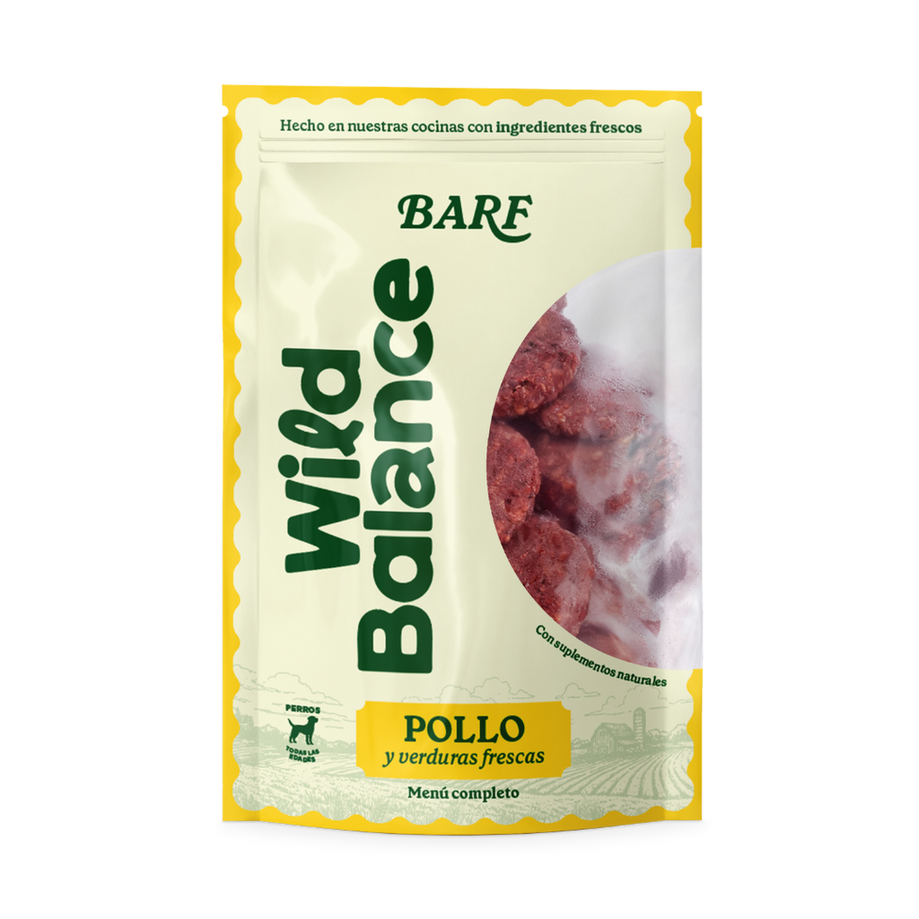 Wild Balance Comida BARF para Perros - Pollo (Monoproteico)