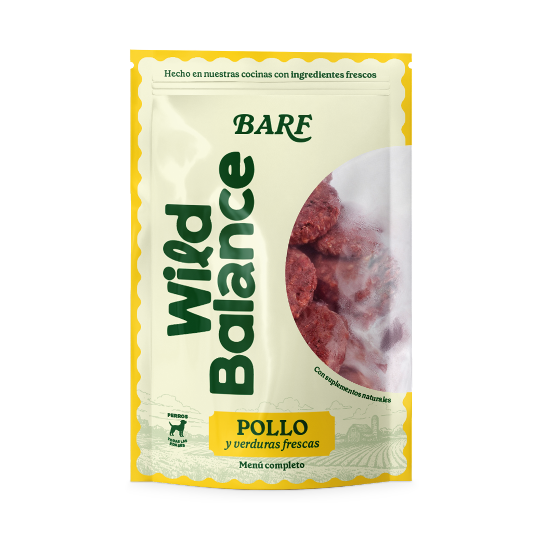 Wild Balance Comida BARF para Perros - Pollo (Monoproteico)