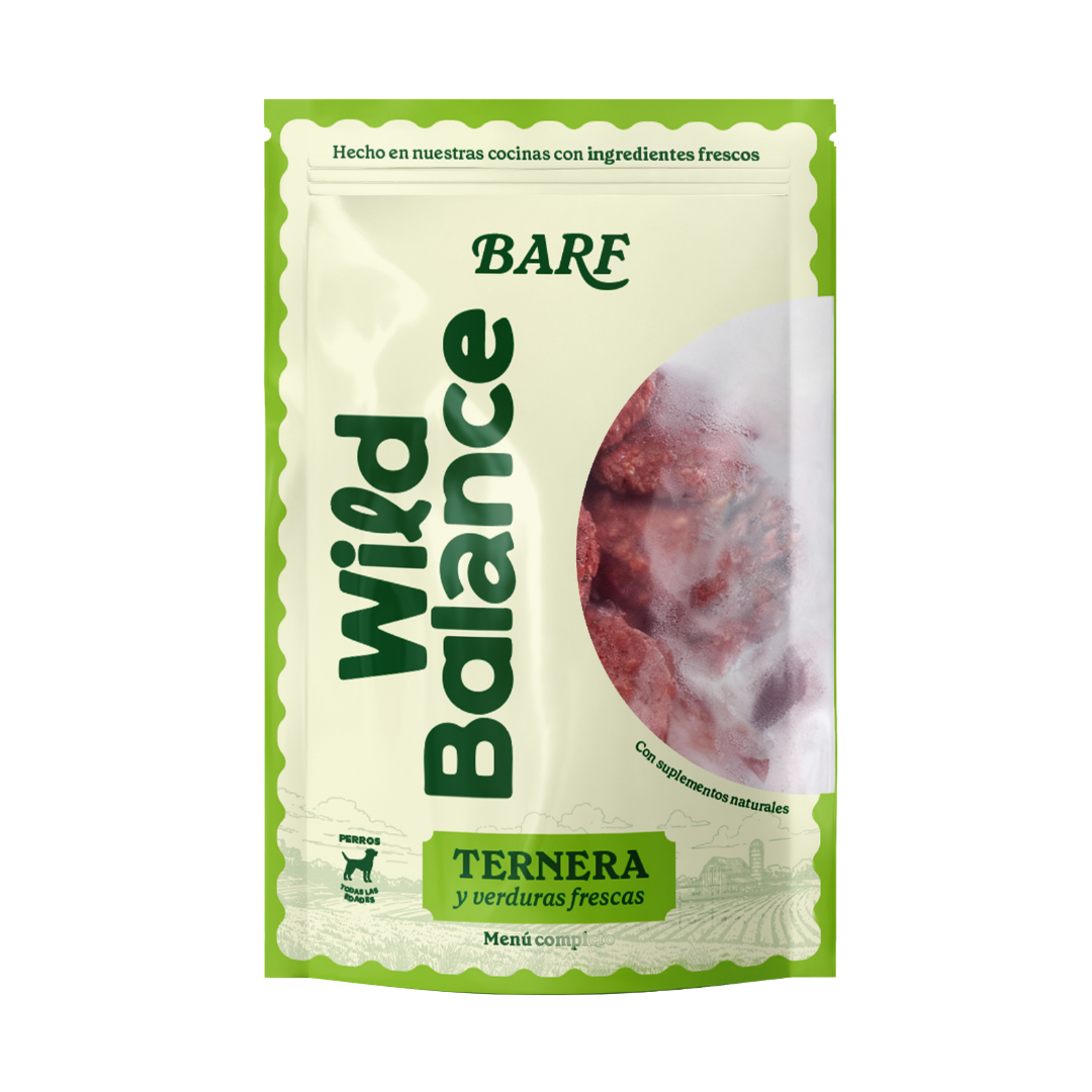 Wild Balance Comida BARF para Perros - Ternera (Monoproteico)