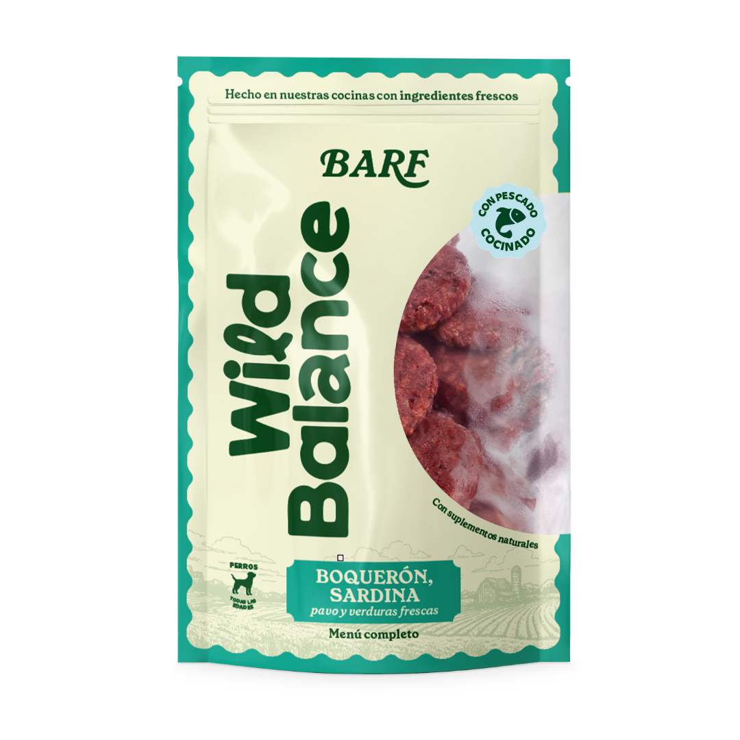 Wild Balance Comida BARF para Perros - Boquerón y Sardina