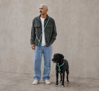 Zee.Dog – Velvet Vibes Green – Hands-Free Leash