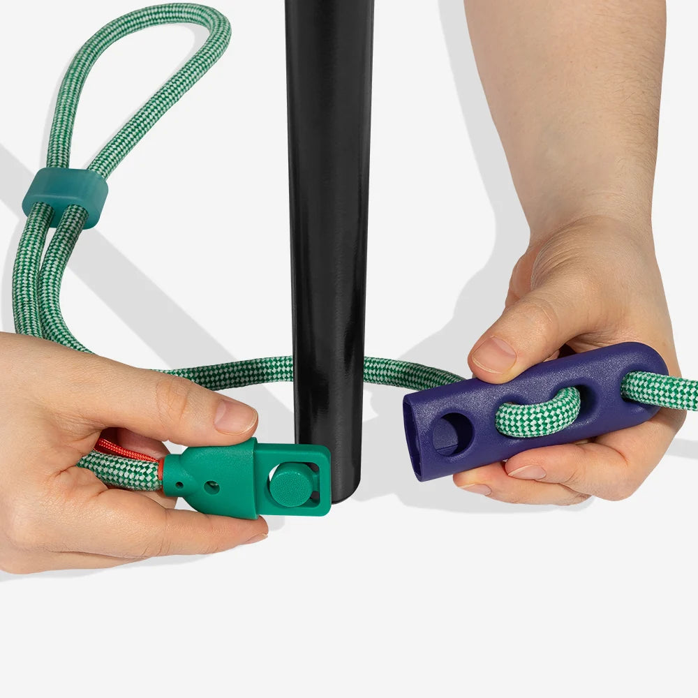 Zee.Dog – Velvet Vibes Green – Hands-Free Leash