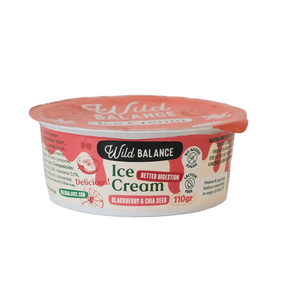 Wild Balance Frozen Yogurt – Blackberry & Chia – Lactose-Free