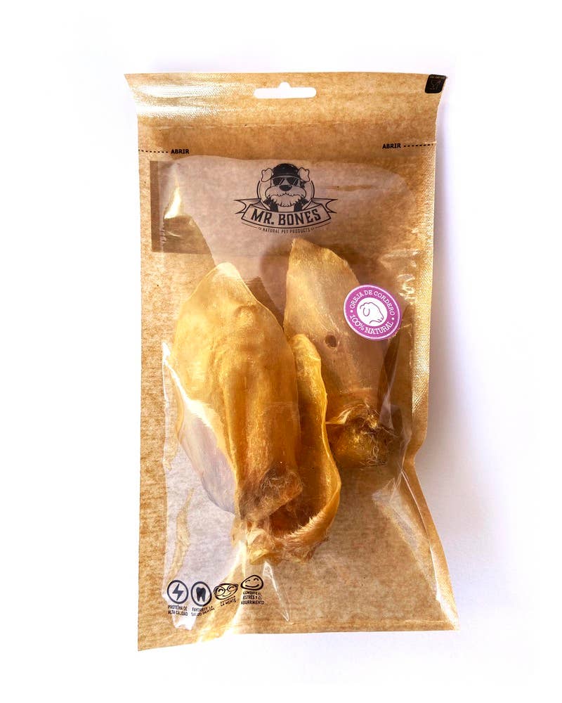 Mr.Bones Natural Dog Chews – Lamb Ear – Natural Dental Health