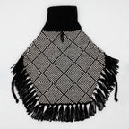 Alqo Wasi - Diamond Black Alpaca Dog Poncho