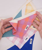 CAFIDE – Yellow Gingham Bandana – Soft Cotton
