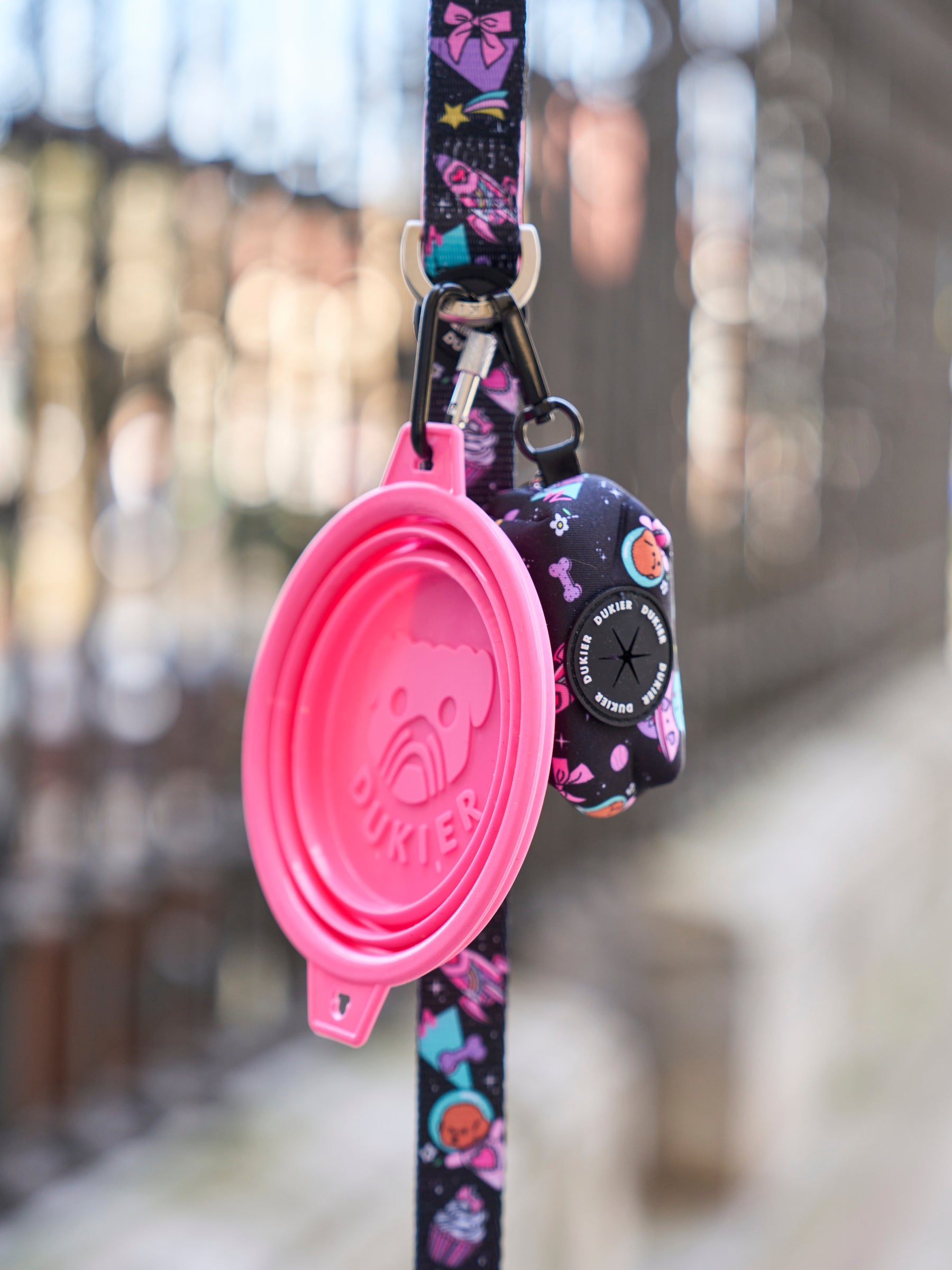 Dukier – Foldable Water Bowl Pink – 350 ml