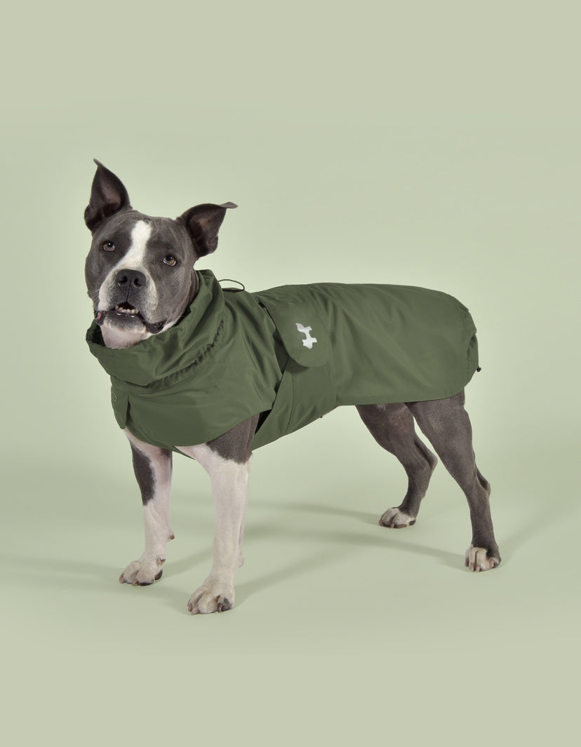 United Pets – Chubasquero de Poliéster suave - Verde