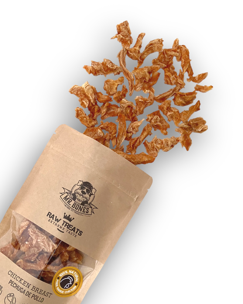 Mr.Bones Natural Dog Treats – Raw Chicken Breast – Single-Protein