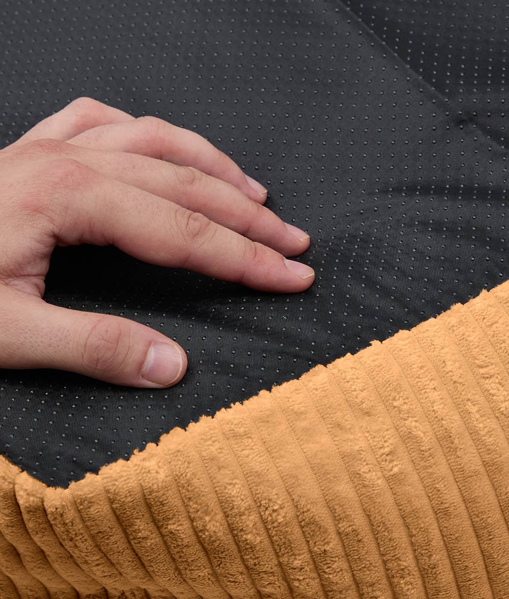 CAFIDE – Mustard Corduroy – Recycled Foam Fill Dog Bed