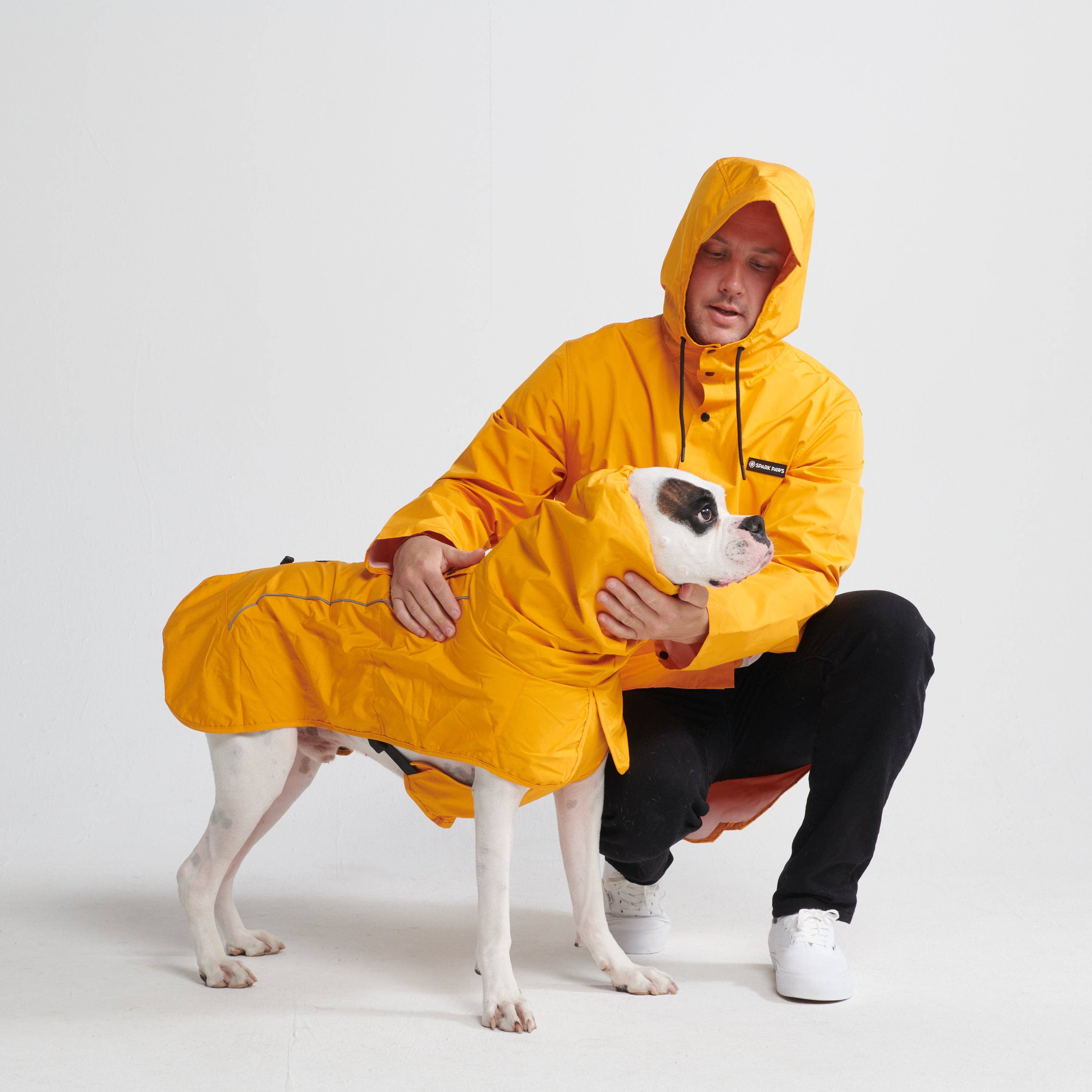 Spark Paws - Breatheshield™ Dog Raincoat - Mustard Yellow