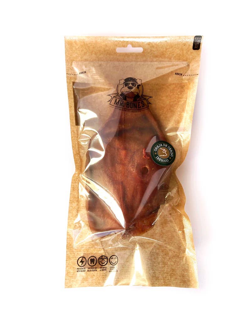Mr.Bones Natural Dog Chews – Iberian Pork Ear – Natural Dental Health