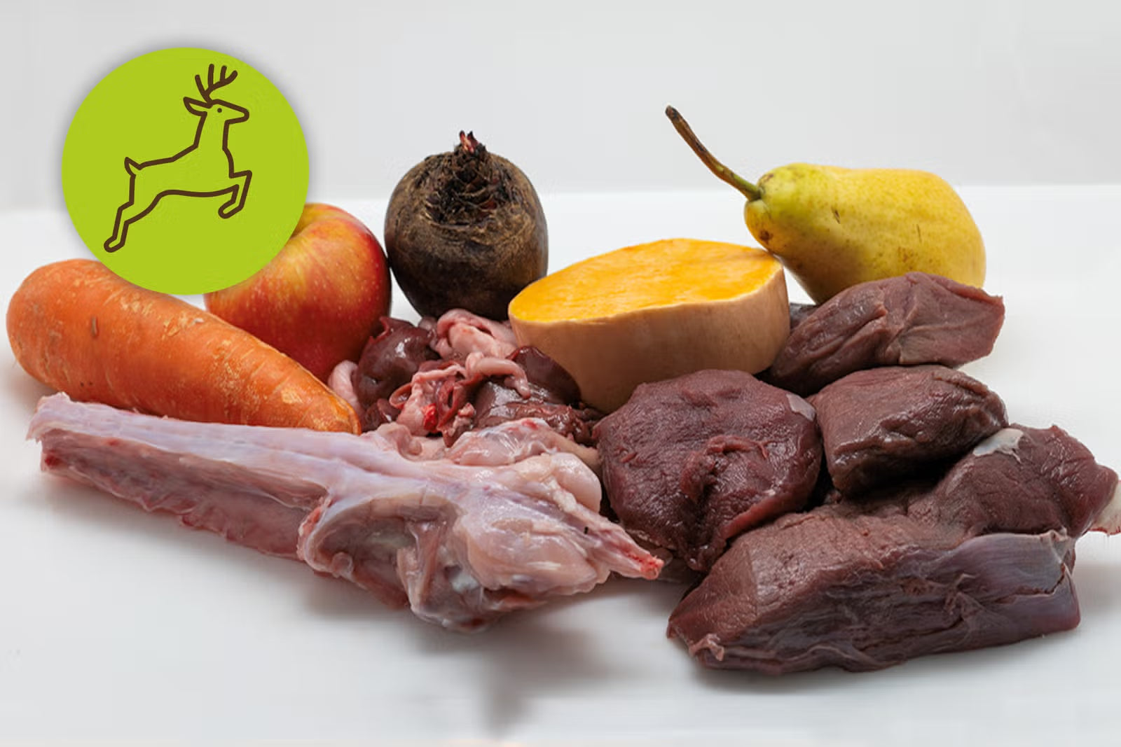 MoltBoo – Menú BARF de Ciervo y Conejo