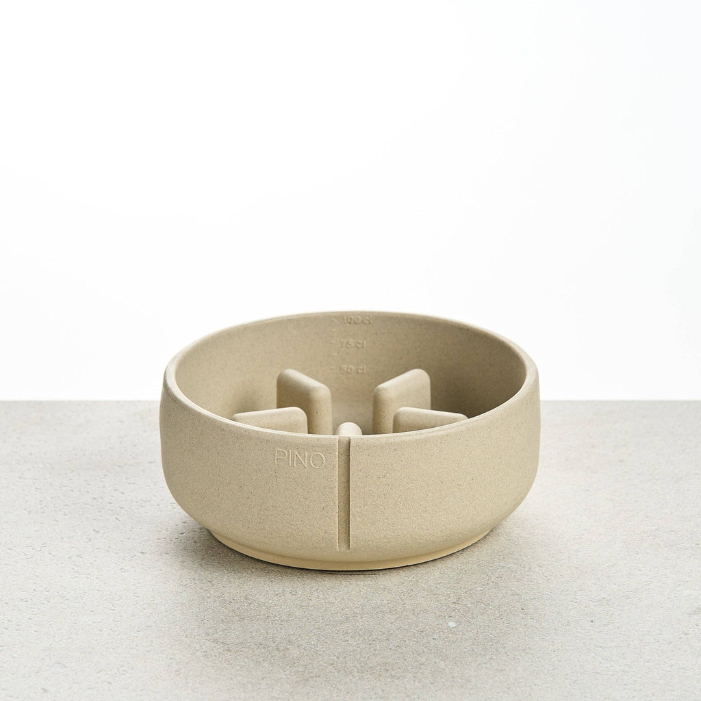 Pino – Slow Feeder Bowl – Ultra-durable Sandstone & Hypoallergenic